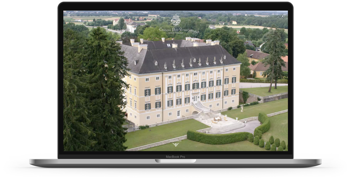 Château Petit Versailles web design
