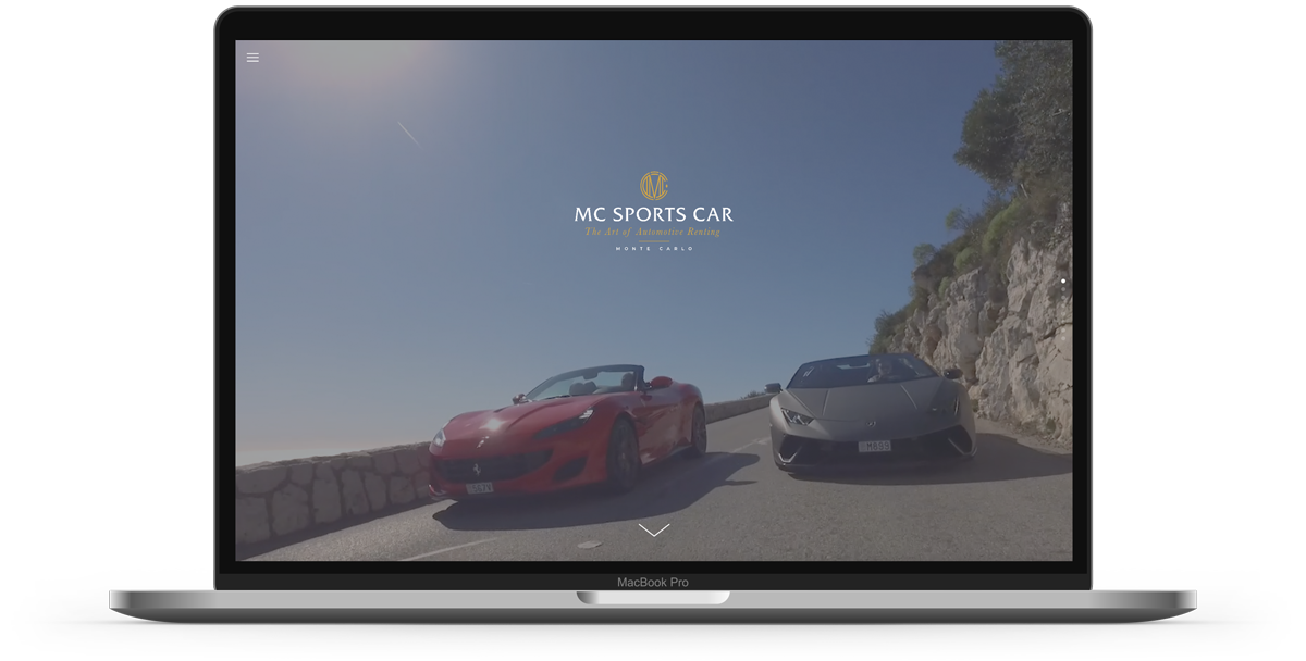 Monte Carlo Sports Car web design